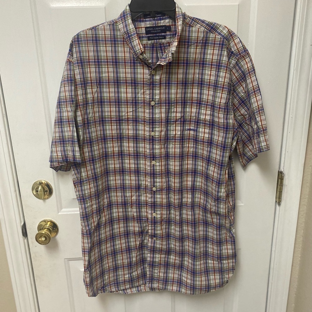 Daniel Cremieux Collection Men’s short sleeve button up shirt large
